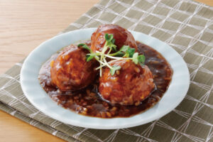 おかか生姜の甘酢あん肉団子